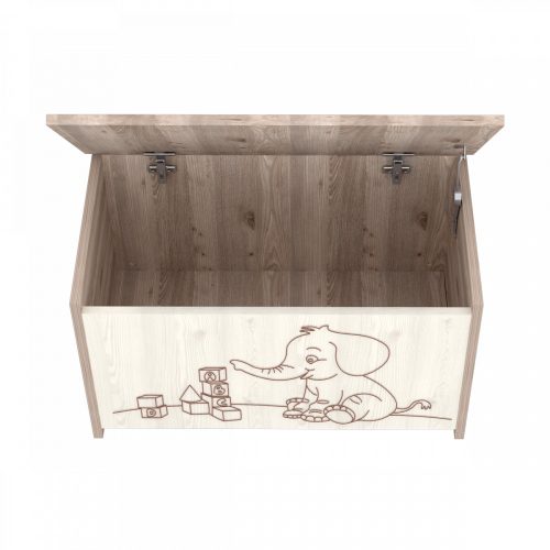 Timba játéktároló láda Viki krém-fűz