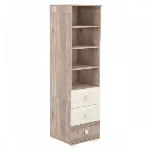 Timba szekrény Viki 3 fiókos nyitott krém-fűz