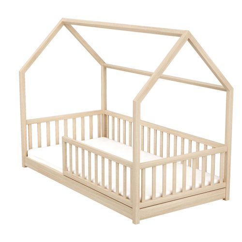 Timba Montessori házikós gyermekágy 80x160cm borostyán