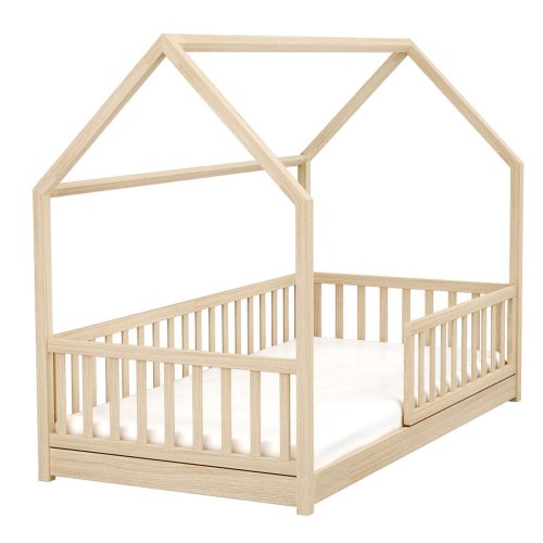 Timba Montessori házikós gyermekágy 80x160cm borostyán