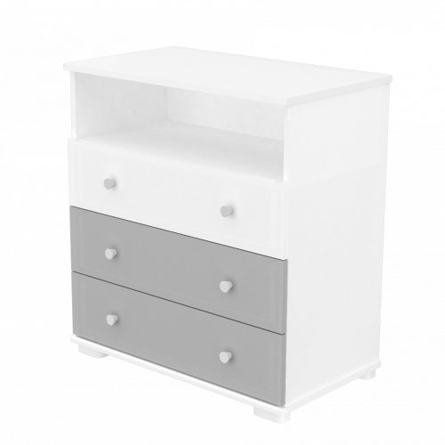 Timba pelenkázó szekrény Erik 80 ezüst-fehér