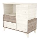 Timba pelenkázó szekrény Kloé eltolható feltéttel 95 krém-fűz