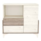 Timba pelenkázó szekrény Kloé eltolható feltéttel 95 krém-fűz