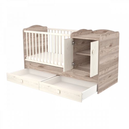 Timba kombiágy Viki maxi 2 ajtós krém-fűz