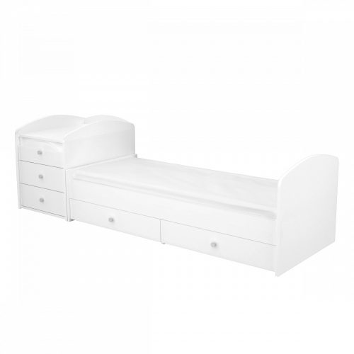 Timba kombiágy Félix maxi 5 fiókos fehér
