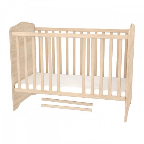 Timba kiságy Niki zárt végű ágyneműtartós 60x120 borostyán 