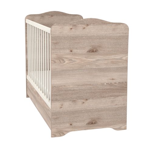 Timba kiságy Viki zárt végű ágyneműtartós 60x120 krém-fűz