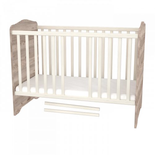 Timba kiságy Viki zárt végű ágyneműtartós 60x120 krém-fűz