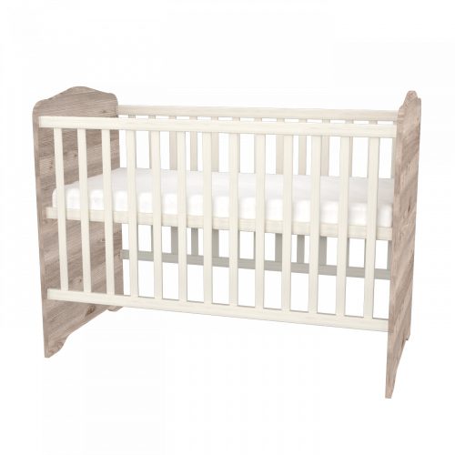 Timba kiságy Viki zárt végű ágyneműtartós 60x120 krém-fűz