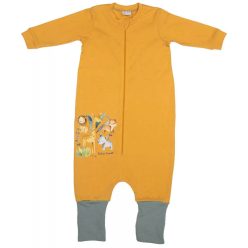   Bébi tipegő hálózsák hosszű ujjú pamut Safari Friendly okker 104/110