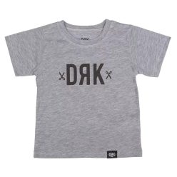   Dorko fiú rövid ujjú póló DRK mintával melír szürke 92