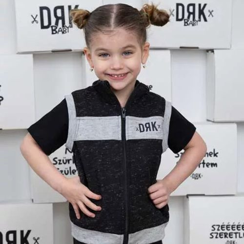 Dorko mellény DRK mintával fekete 92