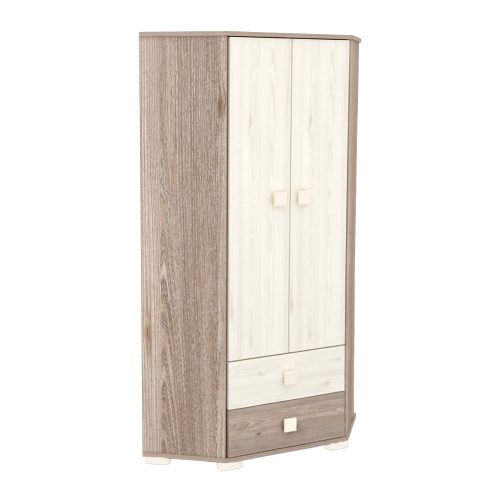 Timba sarokszekrény Viki  2 fiókos krém-fűz