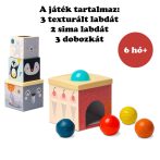   Taf Toys kockapiramis - Északi Sark érzékfejlesztő labdákkal  12735