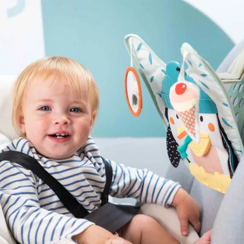 Taf Toys játék autóba Penguin Play and Kick Car Toy zenélő pingvin 12955