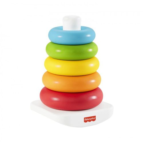 Fisher-Price fejlesztő játék színes gyűrűpiramis ECO GRF09