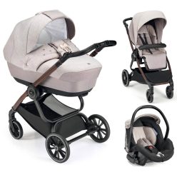   CAM Techno Deluxe babakocsi szett Softy 515 faerezetes vázzal V96S Area hordozóval MTB