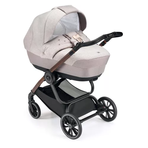 CAM Techno Deluxe babakocsi szett Softy 515 faerezetes vázzal V96S Area hordozóval MTB