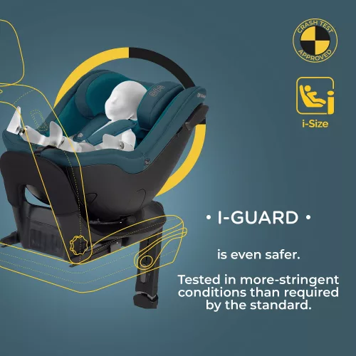 Kinderkraft gyerekülés I-Guard i-Size Isofix 40-105 cm cherry pearl MTB
