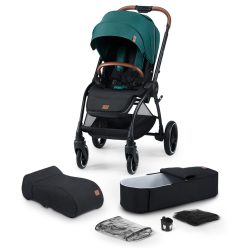   Kinderkraft babakocsi többfunkciós Evolution Cocoon 2in1 puha mózessel Midnight green MTB