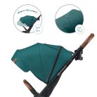 Kinderkraft babakocsi többfunkciós Evolution Cocoon 2in1 puha mózessel Midnight green MTB