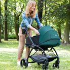 Kinderkraft babakocsi többfunkciós Evolution Cocoon 2in1 puha mózessel Midnight green MTB