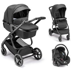   CAM Techno Deluxe babakocsi szett Avant 582 fekete vázzal V90S Area hordozóval MTB