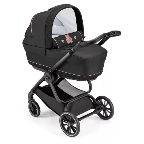 CAM Techno Deluxe babakocsi szett Joy Romantic 517 fekete vázzal V90S Area hordozóval MTB