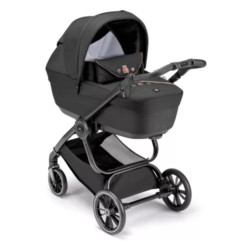 CAM Techno Deluxe babakocsi szett Posh 571 fekete vázzal V90S Area hordozóval MTB