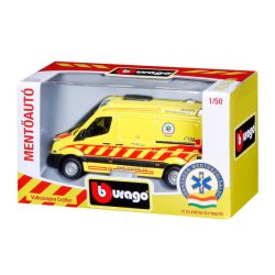 Bburago magyar mentőautó - Volkswagen Crafter 1:50