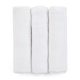 Petite & Mars Bambusz muszlin 3db-os pelenka szett Moussy Total White, 68 x 68 cm