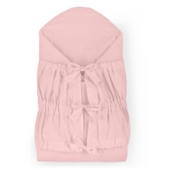   Petite & Mars Megkötős pólya Nurse tömör kókusz betéttel Dusty Pink 75x75 cm