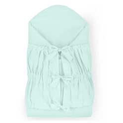   Petite & Mars Megkötős pólya Nurse tömör kókusz betéttel Frosted Mint 75x75 cm