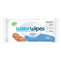 WATERWIPES Nedves törlőkendők, műanyagmentes 60 db