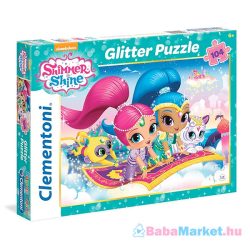 Clementoni: Shimmer és Shine 104 darabos csillámos puzzle