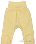 Lábfejes baba nadrág - New Baby sárga 68 (4-6 hó)