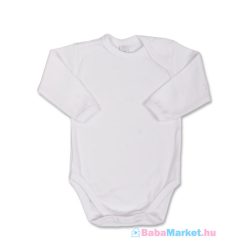hosszú ujjú baba body - Bobas Fashion fehér 74 (6-9 h)