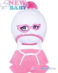   Téli gyerek kötött sapka sál szett gyerek - New Baby rózsaszín