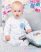 Gyermek pléd Minky New Baby fehér - szürke 80x102 cm