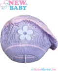 Kötött sapka babáknak - New Baby lila