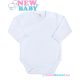 Baba teljes hosszba patentos body - New Baby Classic fehér 50