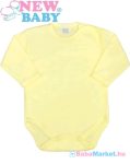   Baba teljes hosszba patentos body - New Baby Classic sárga 62 (3-6 h)