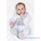 Luxus baba hosszú ujjú body - New Baby Honey Bear 3D 74 (6-9 h)