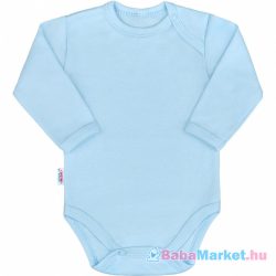 Body babáknak - hosszú ujjú  New Baby Pastel kék 56 (0-3 hó)