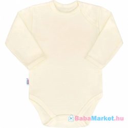 Body babáknak - hosszú ujjú body New Baby Pastel bézs 56 (0-3 hó)