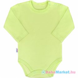 Body babáknak - hosszú ujjú New Baby Pastel zöld 62 (3-6 hó)