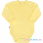   Body babáknak - hosszú ujjú New Baby Pastel sárga 68 (4-6 hó)