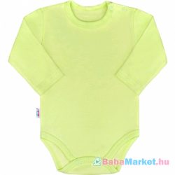 Baba hosszú ujjú body - New Baby Pastel zöld 86 (12-18 hó)