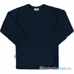 Baba hosszú ujjú póló - New Baby Classic II sötét kék 56 (0-3 hó)