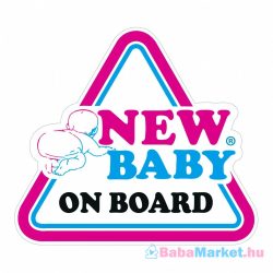 Baba az autóban matrica - New Baby on board New Baby